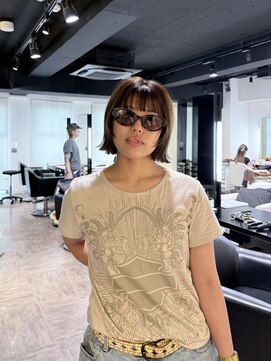 アンドバイモードケイズ (and by MODE K's) レイヤーボブ×オリーブブラウン×フルバング