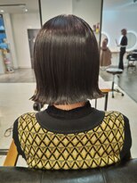ヘアカラーファクトリー&nbsp;ボブ、切りっぱなしボブ、外ハネ、