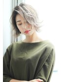 外国人みたいな☆くせ毛風エアリーボブ
