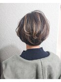 ラウンドボブバレイヤージュ