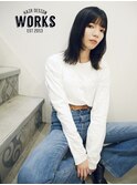 ミディアムヘア前髪ソフトマッシュレイヤースタイル