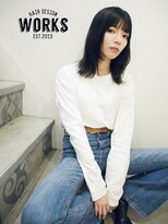 ワークス ヘアデザイン(WORKS HAIR DESIGN) ミディアムヘア前髪ソフトマッシュレイヤースタイル