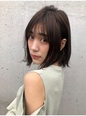 大人女子♪エアリーミディアムヘア　ヨシンモリ　韓国ヘア
