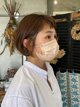 プライベートサロン キッテ(private salon kitte.) 短めバングのカジュアルボブ