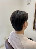 センターパートショート/サイド刈り上げ