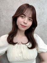 ジョエミバイアンアミ(joemi by Un ami) Unami　韓国くびれミディアム　シースルーバング　ワンカール