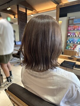 ヘアリゾート粋 ティガ 池袋店(tiga) 池袋 切りっぱなしボブ 20代30代40代