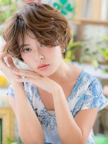 カバーヘア ブリス 戸田公園西口店(COVER HAIR bliss)&nbsp;くせ毛風ふわカール無造作前下がりボブc5戸田公園20代30代40代