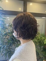 ネバーランド 平成店(NEVER LAND)&nbsp;ショートボブ/ニュアンスパーマ/ブラウン