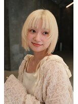 ピークアブー 原宿ハラカド(PEEK-A-BOO) 金髪ボブ/ブロンドボブ/抜きっぱなし/ハイトーンボブ/金髪