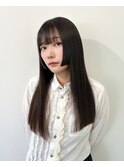 黒髪ロング