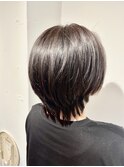 艶感大人ショート/髪質改善/透明感カラー/小顔カット/30代/40代