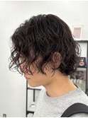 メンズミディアムパーマ