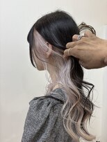 ジェムヘアスタジオ 湘南平塚南口店(Gem Hair Studio)&nbsp;白っぽインナーカラーで可愛さUP【Gem 神原】