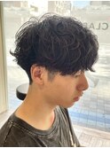 横須賀シャドウパーマツイストスパイラルパーマセンターパート