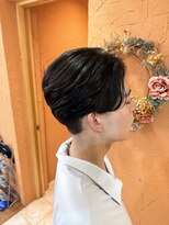 フォルビート(Forbito)&nbsp;ツーブロック束感ニュアンス黒髪センターパート