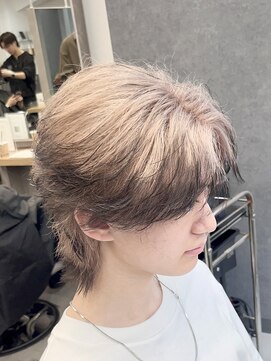 アイトーキョー 渋谷(AI TOKYO) エンドカラー/センターパート/ミルクティーベージュ