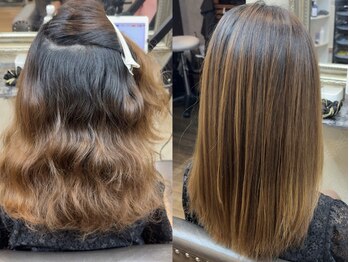 ネコ 稲毛(neco)の写真/指通りなめらか！当店の髪質改善縮毛矯正はふんわり柔らかく、自然な仕上がりです！[稲毛駅/縮毛矯正/千葉]