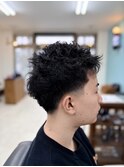メンズカットツイストブッタパーマ