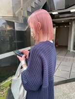  fit stand 千葉/ショートボブ/カット/パーマ/ダブルカラー/トリートメント/縮毛矯正&nbsp;イメチェン/ピンクベージュ/アンブレラカラー[千葉]