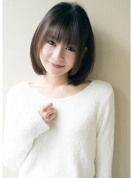 ローラン(ROULAND) とろみギブソンタックミディモーブカラー小顔ボブ