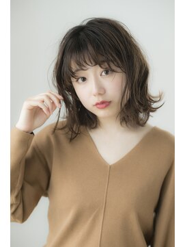 ミエルヘアーエスト 新宿店(mielhair est) 大人可愛い外ハネミディアムボブ