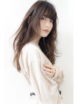 アイニティ 江坂(Inity) ☆Inity☆ランダムカールと長めバングで目を引くロングヘア