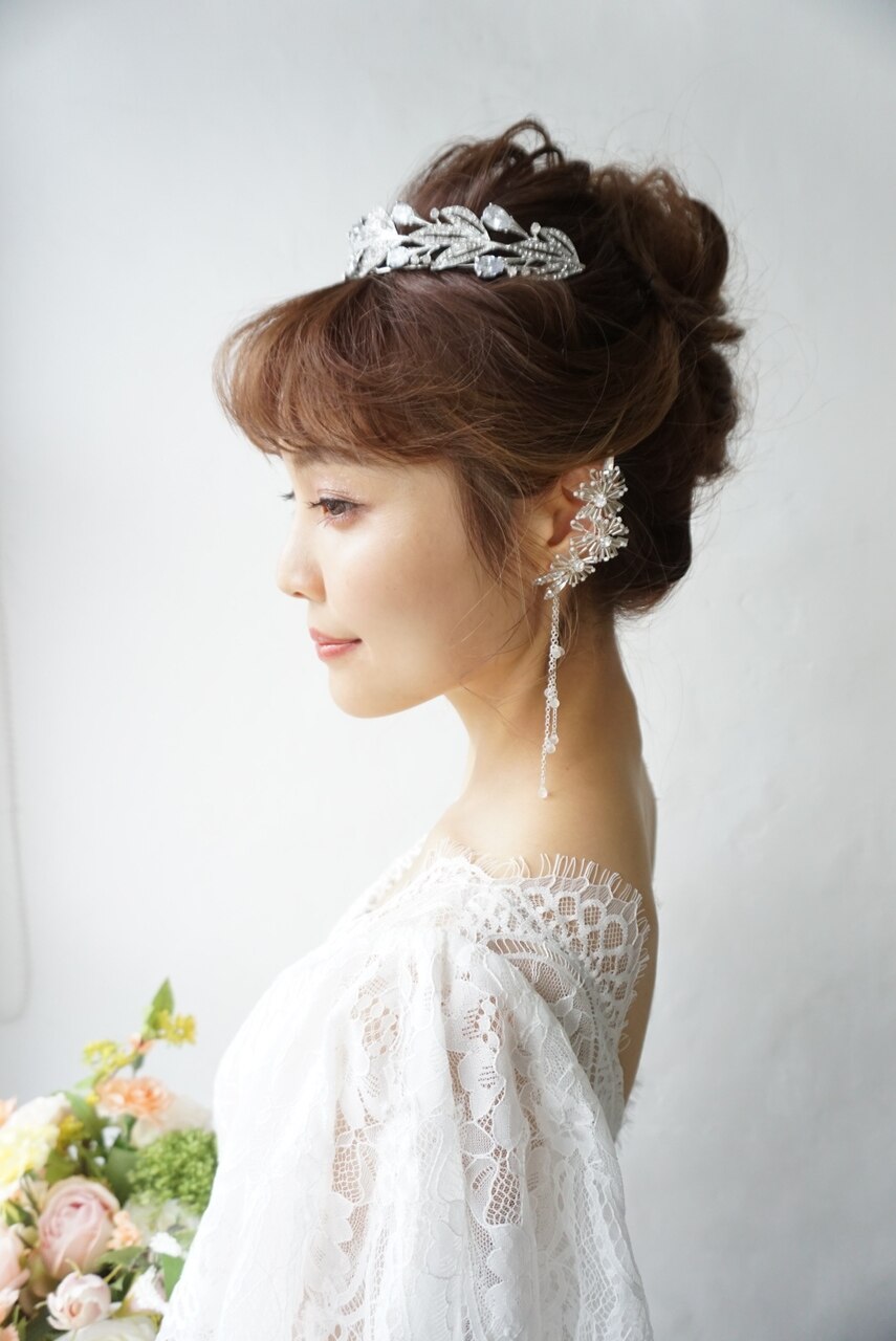 ウェディング ティアラアップ ヘアセット:L120062091|ヘア ウェディング ティアラアップ ヘアセット:L120062091|ヘア