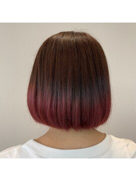 ノート ヘアーサロン(NOTE HAIR SALON) 大人可愛い☆裾ピンクカラー