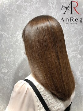 アンレッグ(AnReg) 【アンレッグ】艶ミディアムストレート