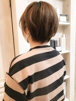 キャアリー(Caary)&nbsp;福山　美容院　人気　丸みショートヘアー　イルミナカラーCaary