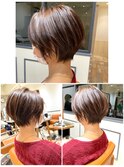 美シルエット☆耳掛けショートスタイル
