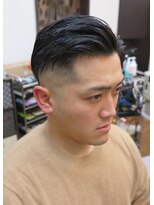 バーバーオオキ(Barber Ohki) ショートパートフェードスタイル