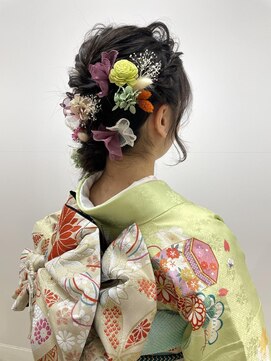 ミューバイケンジ(miu by KENJE) miu&伊藤夏海 成人式ヘア◎