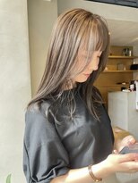 ヘアー アイス ルーチェ(HAIR ICI LUCE) ブリーチなしカラー オリーブグレージュ グレージュカラー