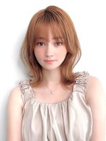 くびれミディココアベージュツヤオレンジ透明感20代30代40代