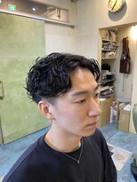 グレースマンカフェ(GRACE MAN CAFE)&nbsp;【メンズパーマ】センターパート！パーマスタイル！！