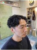 【メンズパーマ】センターパート!パーマスタイル!!