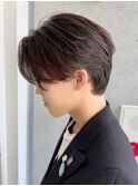 韓国センターパート×毛流れパーマ[メンズ]