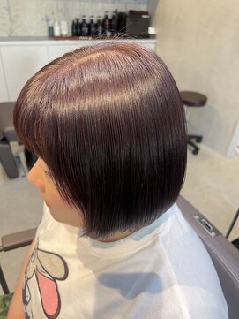 プラスシー(+C) カシスピンクとカシミアトリートメントで艶カラー/脱白髪染め