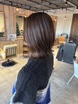 クラン バイ ナチュラル(clan by Natural)&nbsp;レイヤーボブカット/オリーブベージュカラー/ボブヘア