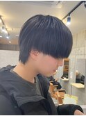 黒髪マッシュナチュラルマッシュメンズヘア韓国ツーブロック
