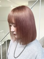 ラック 表参道(LUCK)&nbsp;ピンクベージュ/ピンクカラー/ブリーチ/ケアブリーチ/原宿