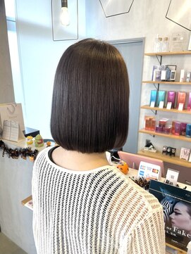 シェル 津山の手店(shel) 艶感髪質改善カラー大人可愛いグレージュ20代30代40代