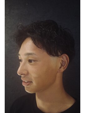 ヨシザワインク プレミアム 横浜 桜木町店(YOSHIZAWA Inc. PREMIUM) 横浜メンズ爽やかサマーツーブロックパーマアップバングスタイル