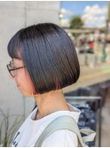 秋冬オススメインナーカラー30代40代大人ショートボブ