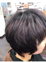 ファイン 滝川店(Fine) 20代30代 マッシュショート ダークアッシュ