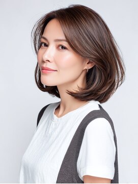 ビフィーノ リルネ(Bifino Rilune) クラゲヘアー/小顔/ココアベージュ/オリーブグレー/川西