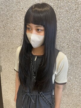 透明感グレージュカラー