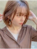 顔まわりレイヤー×ボブ